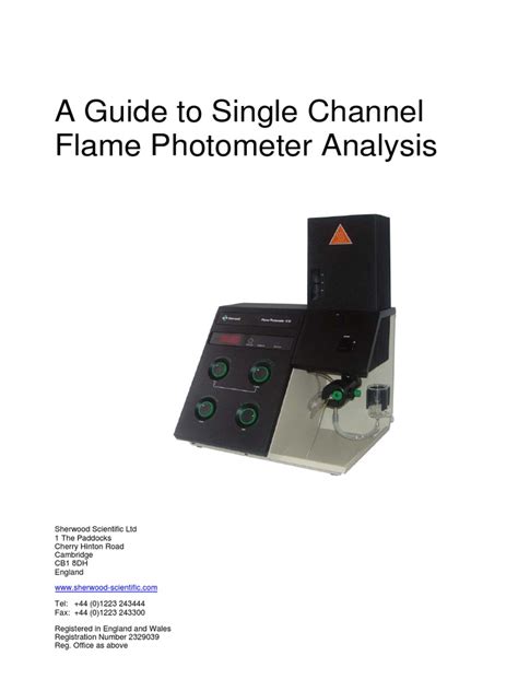 Digital Flame Photometer distribution|A Guide to Single Channel Flame Photometer Analysis.